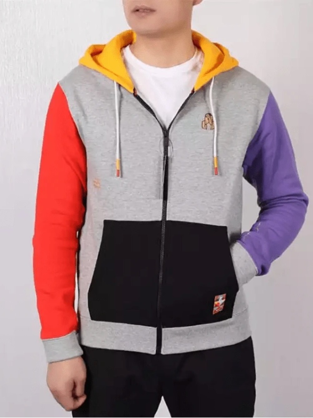 Nike Kyrie CNY Year of the Pig Fleece Basketball Hoodie Zipper Jacket Grey AJ642